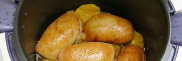 стейки из утки с апельсинами в мультиварке