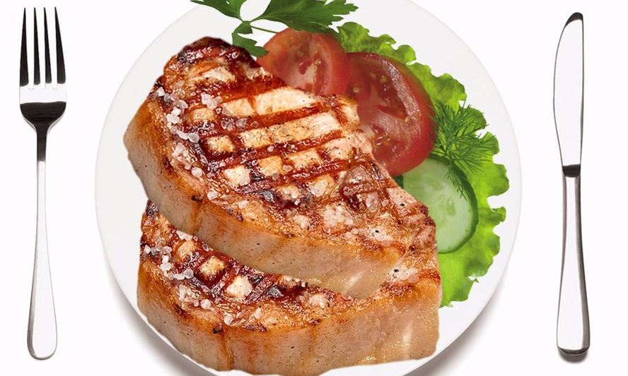 Рецепт свиного стейка с пряными травами