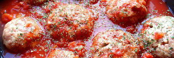 говяжьи тефтели с фасолью и моцареллой