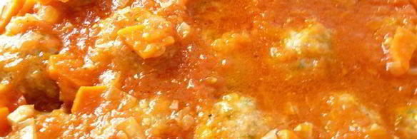 куриные тефтельки, запеченные с молодым картофелем