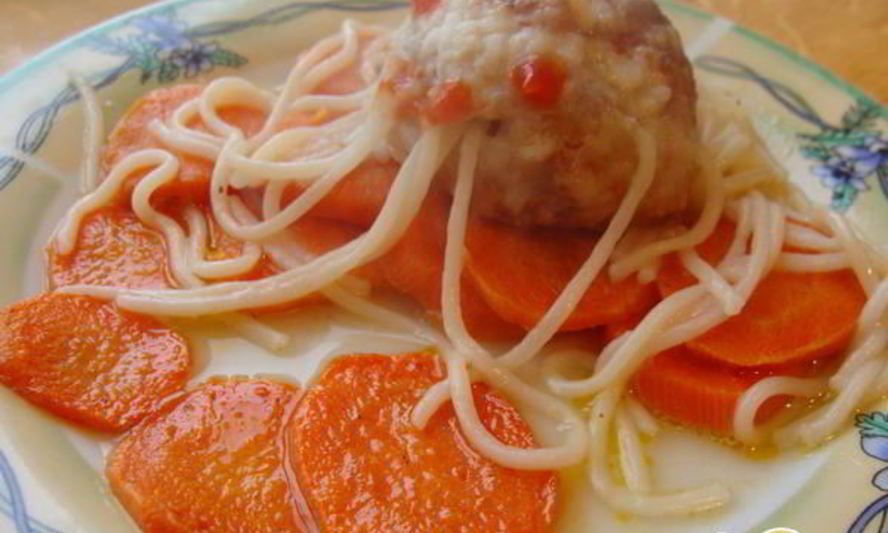 Рецепт осьминожек из тефтелек и спагетти