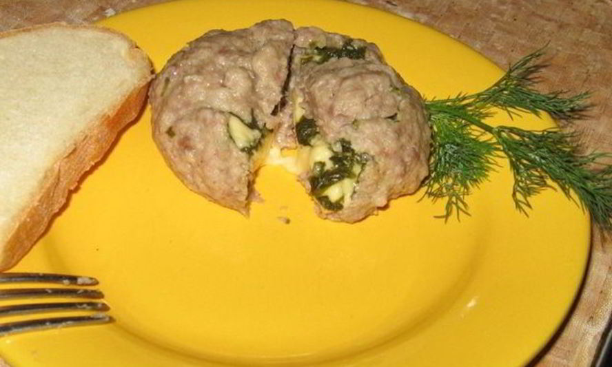 Рецепт паровой тефтеля с начинкой