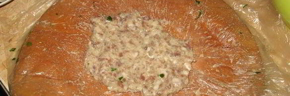 паровая тефтеля с начинкой