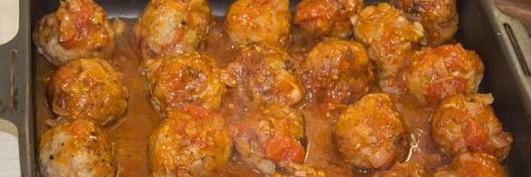 тефтели без риса с подливкой в духовке