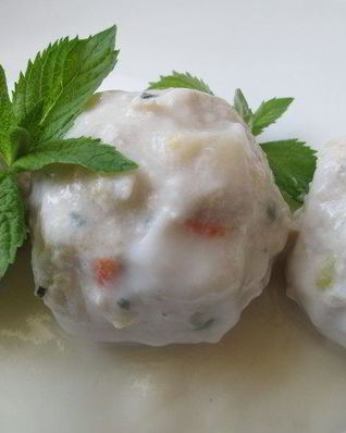 Тефтели индюшачьи с овощами и мятой