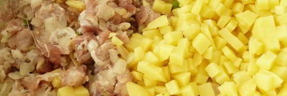 тефтели из рубленого мяса с картофелем