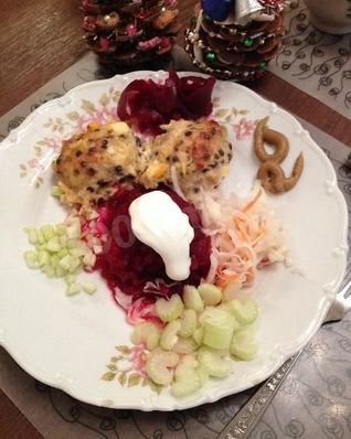 Тефтели куриные с чечевицей