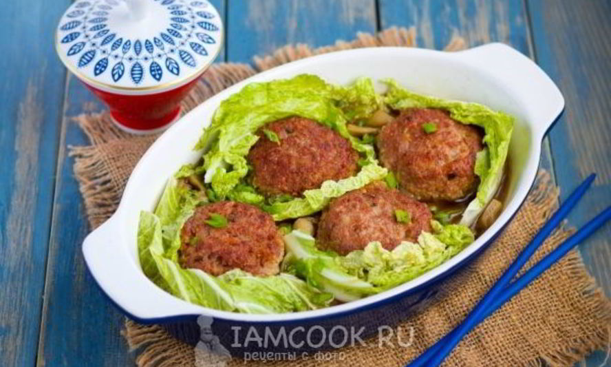 Рецепт тефтелей львиных головы