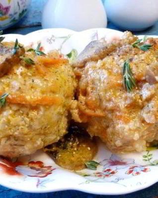 Тефтели с грибной подливой