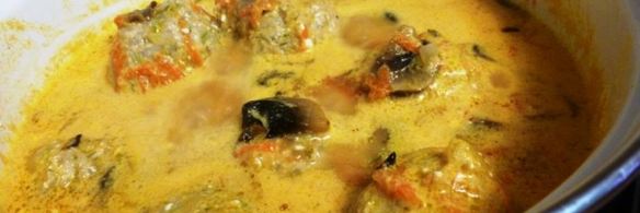 тефтели с грибной подливой