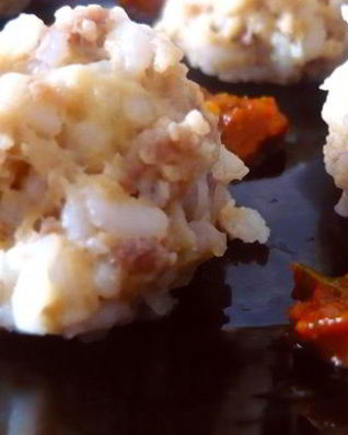 Тефтели с рисом на пару