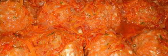 тефтели с тыквой в томатном соусе