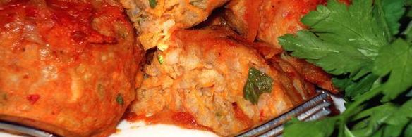 тефтели с тыквой в томатном соусе