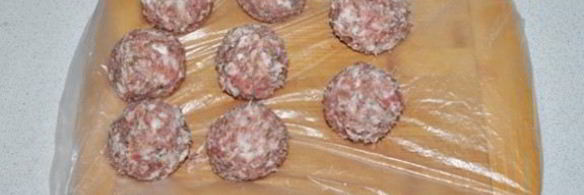 тефтели, запеченные в багете