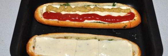 тефтели, запеченные в багете