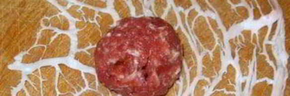 тефтельки в свиной жировой сетке