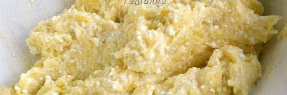 ленивые вареники с бананом и кабачком