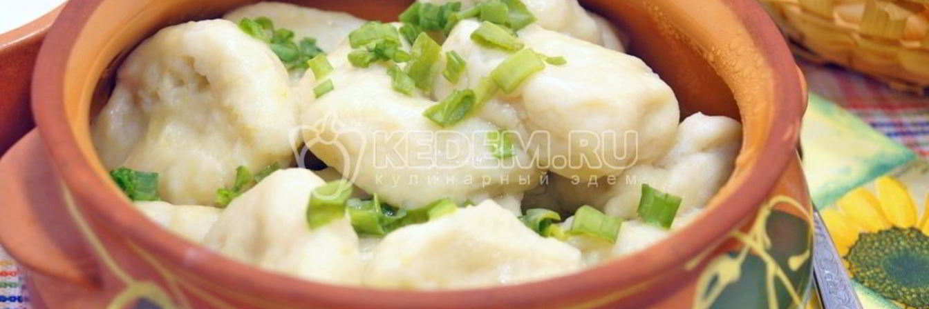 Ленивые вареники с картошкой