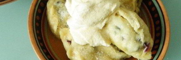 паровые вареники с черникой