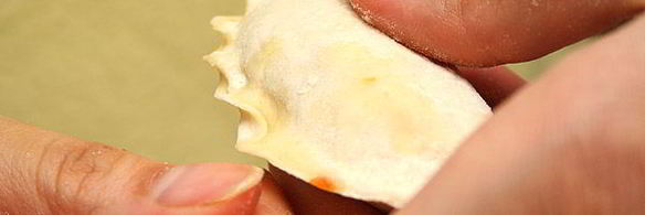 постные вареники с капустой