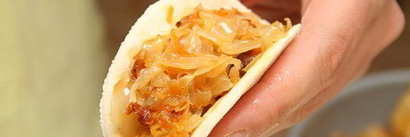 постные вареники с капустой