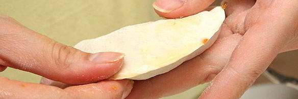 постные вареники с капустой