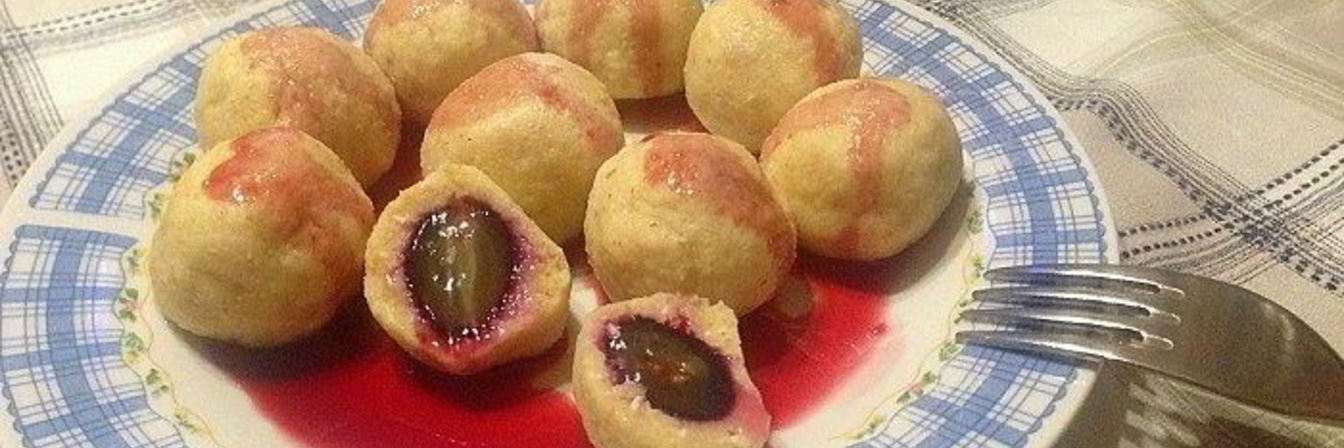 ПП-вареники с виноградом