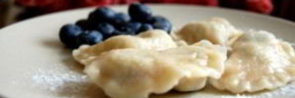 вареники с голубикой