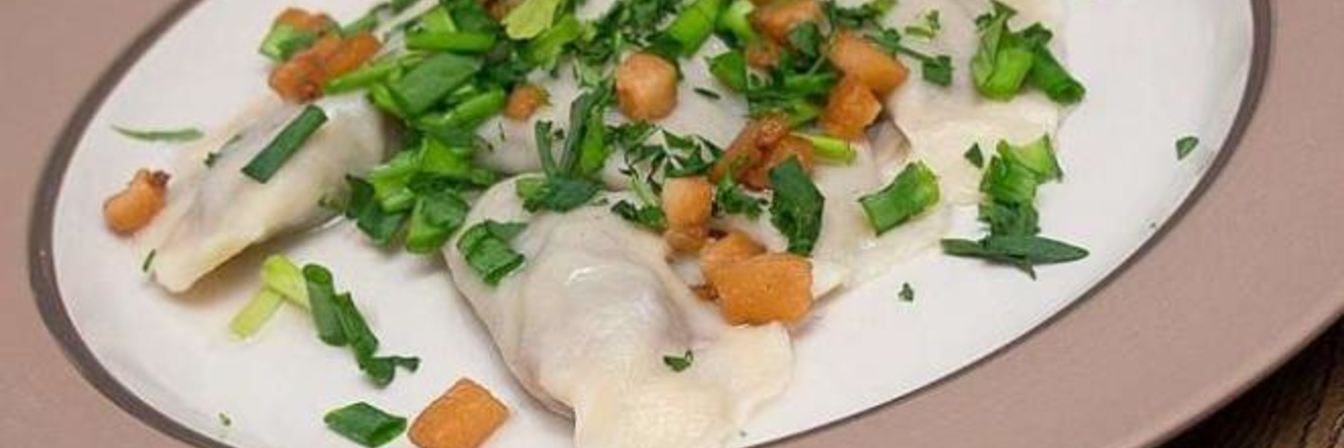 Вареники с гречкой и грибами