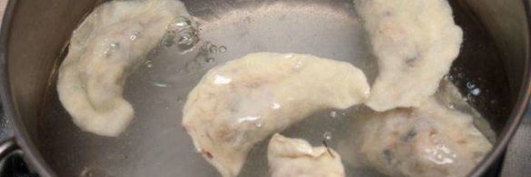 вареники с гречкой и грибами