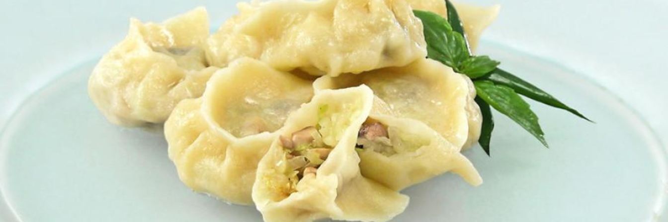 Вареники с капустой и грибами