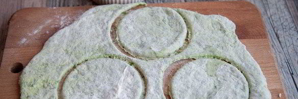 вареники с картофелем и шпинатом