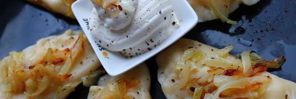 вареники с картошкой и жаренным луком