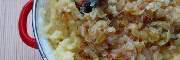 вареники с картошкой и жаренным луком