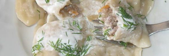 вареники с квашеной капустой и мясным фаршем