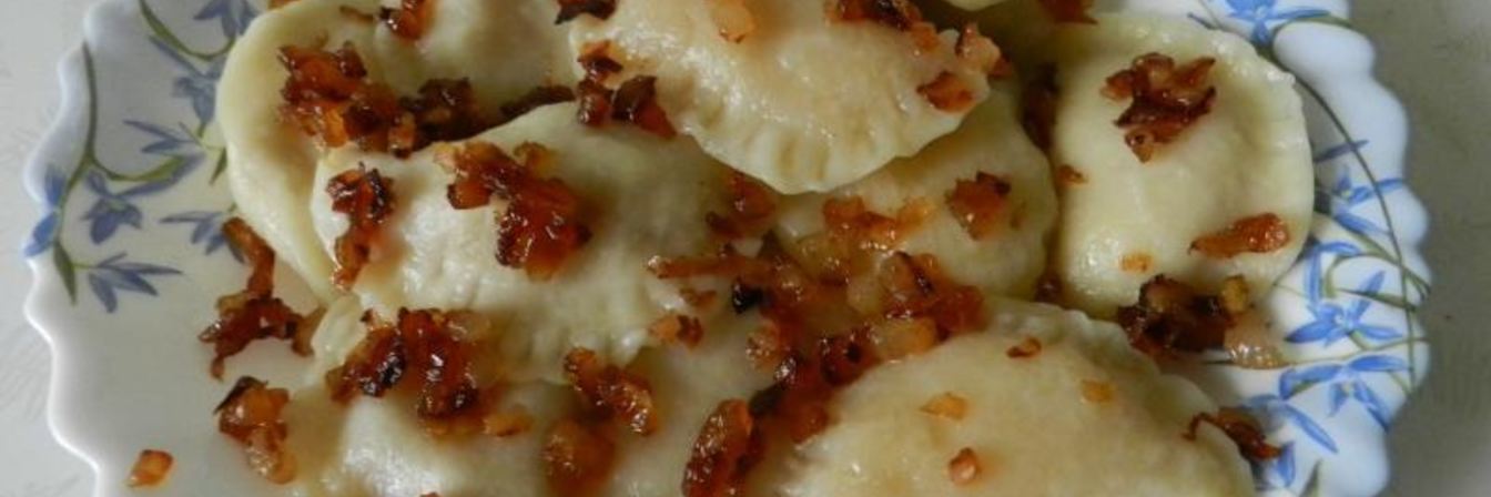 Вареники с салом и картошкой