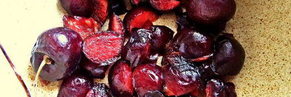 вареники с творогом и черешней