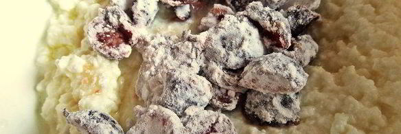 вареники с творогом и черешней