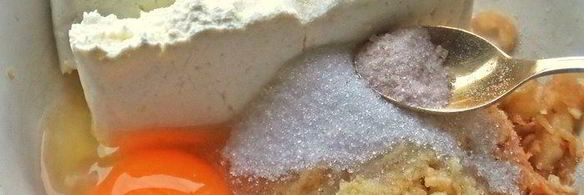 яблочные вареники без муки