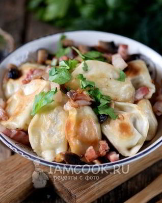 Жареные вареники с картошкой