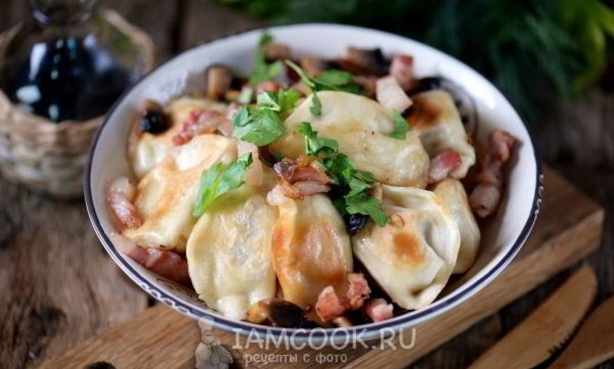 Рецепт жареных вареников с картошкой