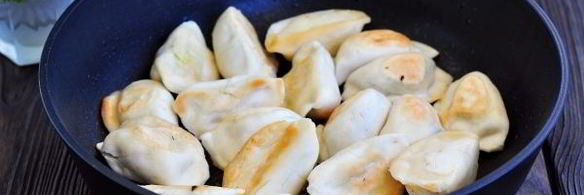 жареные вареники с картошкой