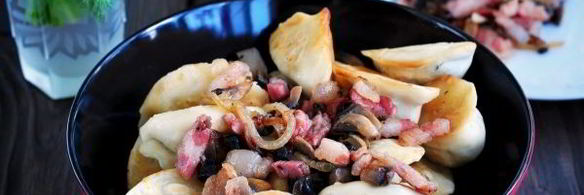 жареные вареники с картошкой