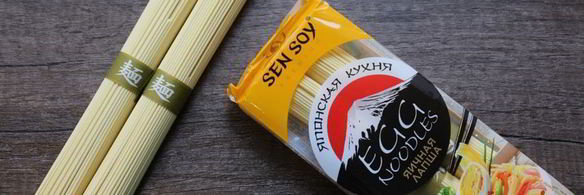 яичная лапша с говядиной и брокколи