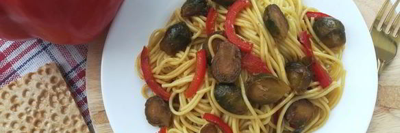 яичная лапша с овощами по-азиатски