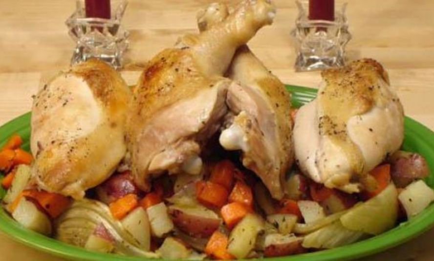 Рецепт куриного жаркого с овощами