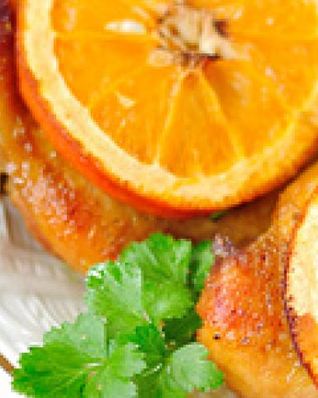 Пряное жаркое из курицы с апельсином