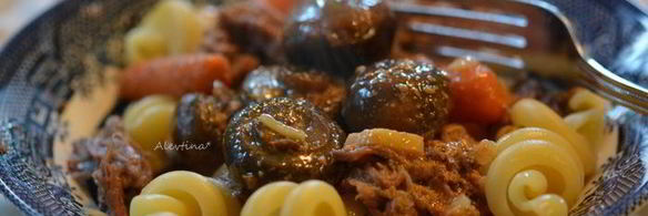 жаркое из говядины с грибами