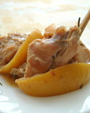 Жаркое из кролика с лимоном