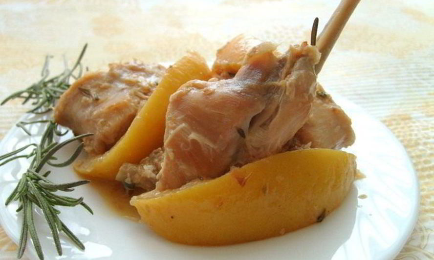 Рецепт жаркого из кролика с лимоном